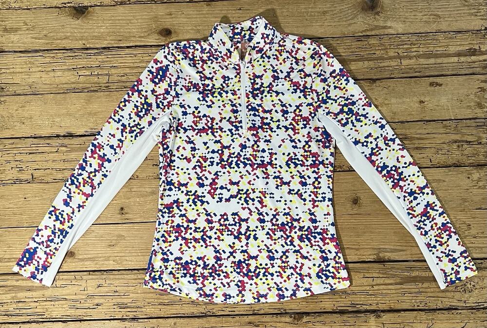 Ben Hogan Women’s Size XS Multicolored Long Sleeve 1/4 Zip Top